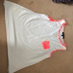 cute white and pink tank!